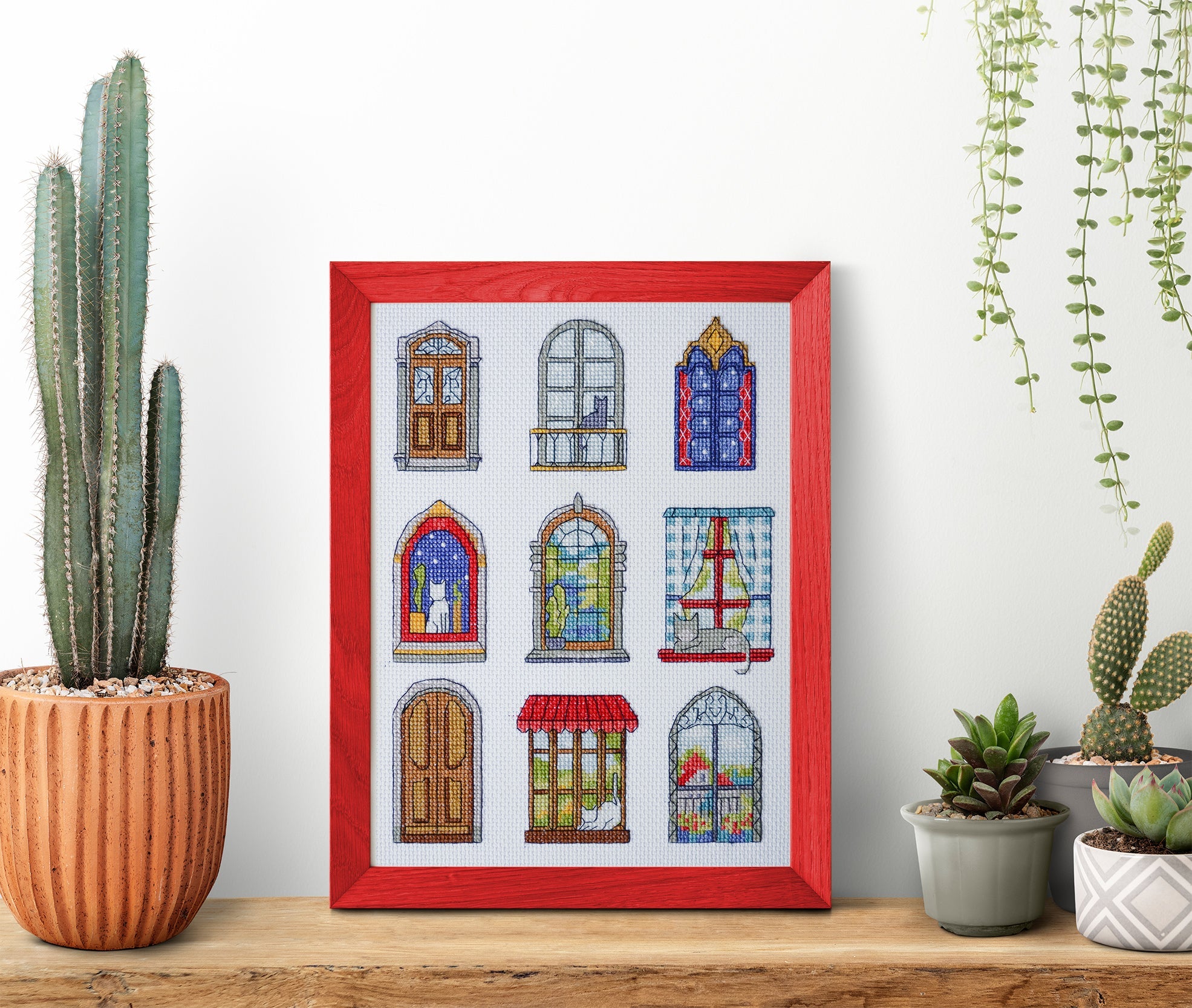 Cross-stitch kit - 9 little cozy tales AH-284